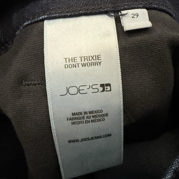 Joes Jeans Women 29 High Rise Wide Leg Cuffed Trixie Don't Worry Dark Wash Denim - Picture 9 of 11